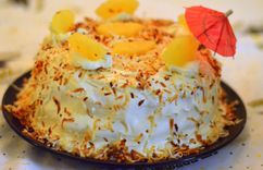 Pina Colada Cake Recipe | Archana's Kitchen