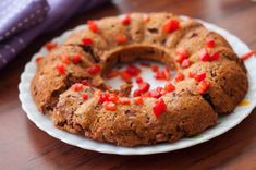 Strawberry Bundt Cake with Muesli and Oats Recipe | Archana's Kitchen