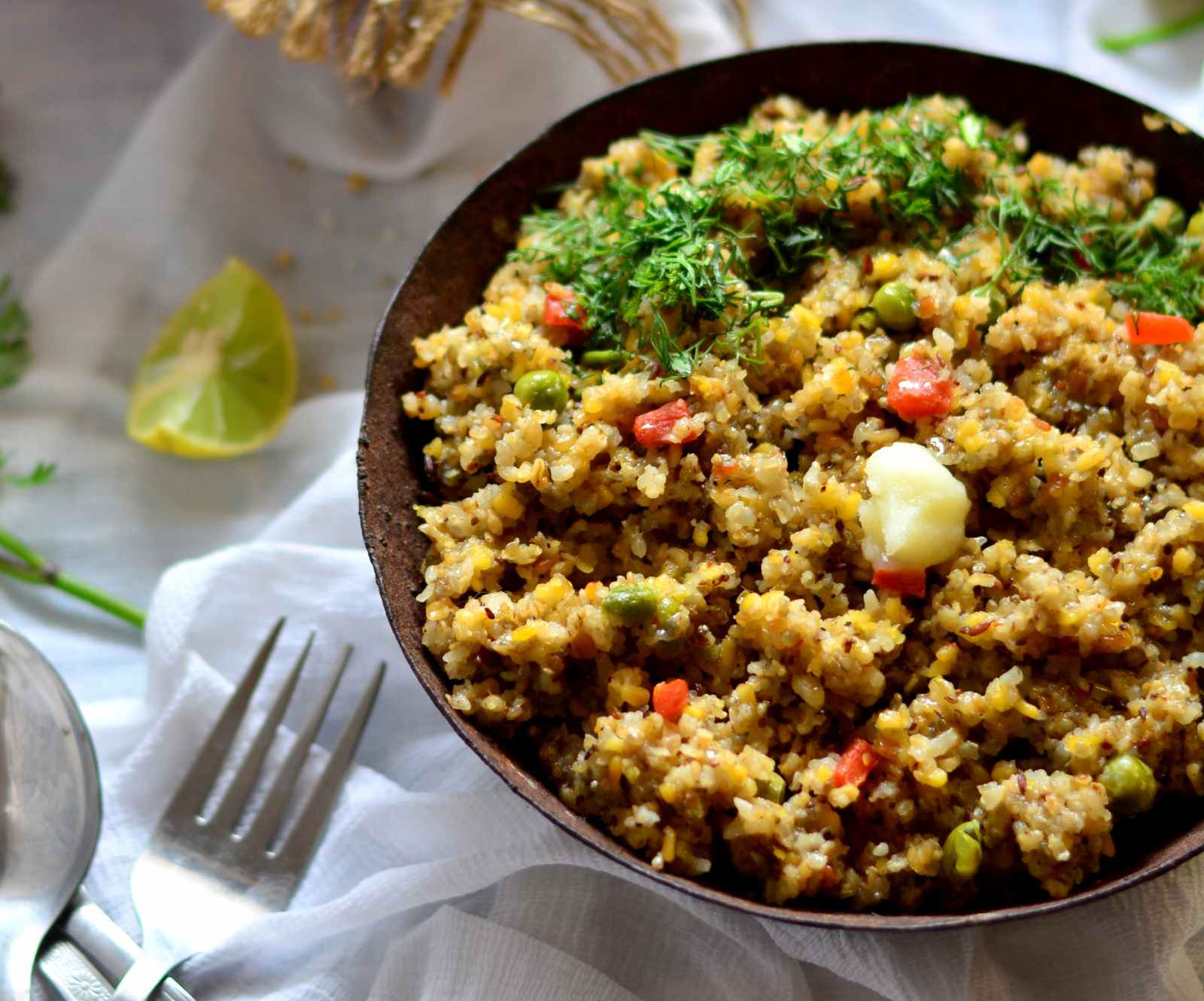 Vegetable Upma with Millet or Rava