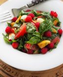 Summer Salad with Goat Cream Cheese, Apricots and Raspber... | Archana's Kitchen